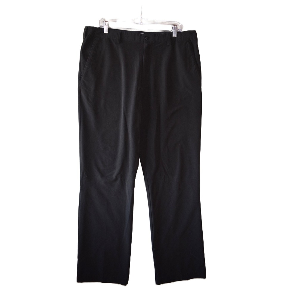 Cutter & Buck Golf Pants Mens 36x32 Black Excellent Stretch Performance Trousers